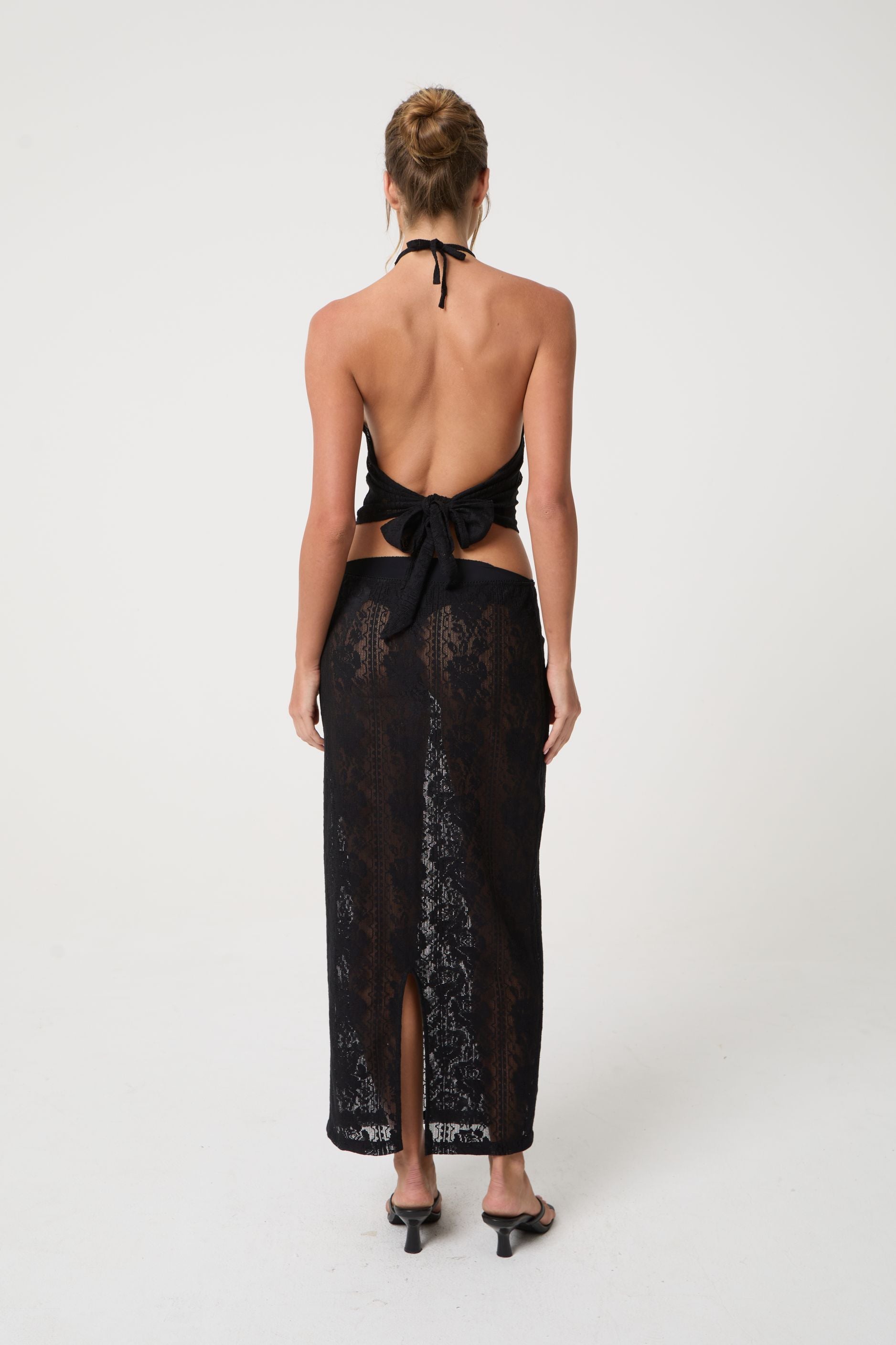 GRACE SKIRT | BLACK LACE - Love McNicoll